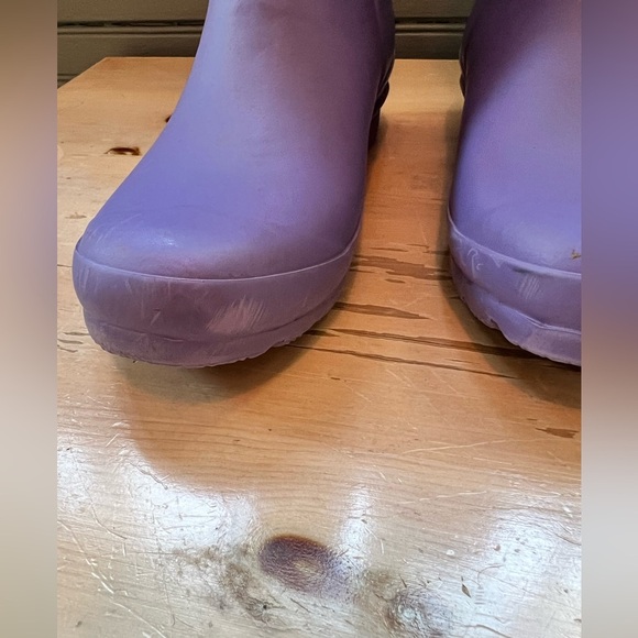 Hunter Z66119* Girls Purple Waterproof Tall Rain Boot Size 4B/5G - Picture 6 of 8